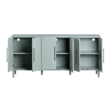 Chloe Green Six Door Sideboard - Ornate Home