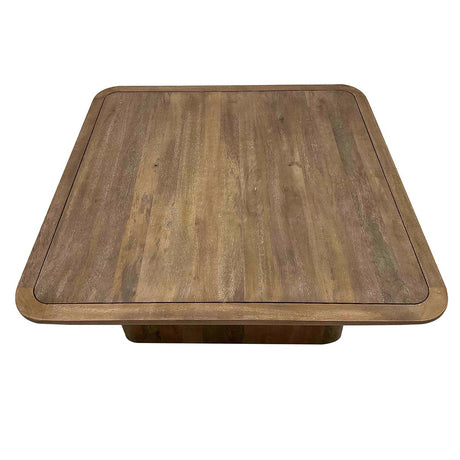 Chloe Pottery Brown Square Coffee Table - Ornate Home