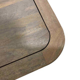 Chloe Pottery Brown Square Coffee Table - Ornate Home