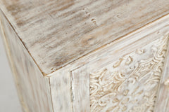 Chloe Weathered White Accent Chest - Ornate Home