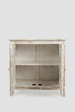Chloe Weathered White Accent Chest - Ornate Home