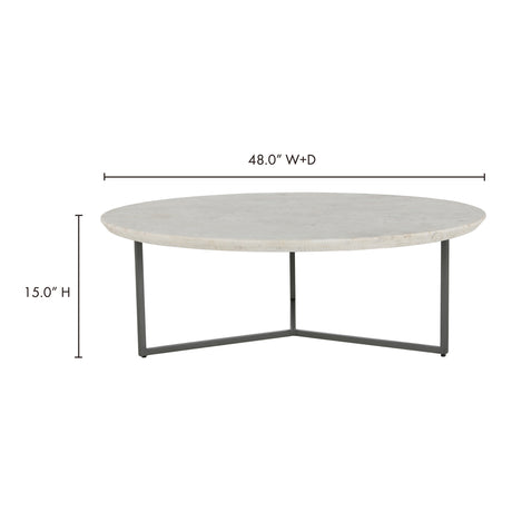 Chloe White Coffee Table - Ornate Home