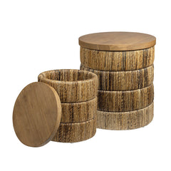 Choco Brown 2-Piece Storage Tables - Ornate Home