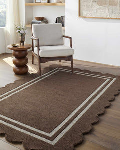 Chogan Chocolate Brown Area Rug - Ornate Home
