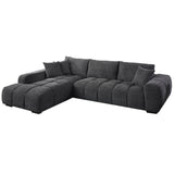 Chosen Gray Chenille 2-Piece LAF Chaise Sectional - Ornate Home
