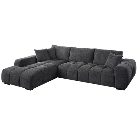 Chosen Gray Chenille 2-Piece LAF Chaise Sectional - Ornate Home