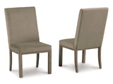 Chrestner Gray/Brown Dining Side Chair (Set of 2) - Ornate Home