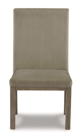 Chrestner Gray/Brown Dining Side Chair (Set of 2) - Ornate Home