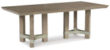 Chrestner Gray/Brown Dining Table and 4 Chairs (Online Special Price) - Ornate Home
