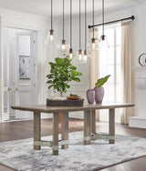 Chrestner Gray/Brown Dining Table and 4 Chairs (Online Special Price) - Ornate Home