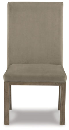 Chrestner Gray/Brown Dining Table and 4 Chairs - Ornate Home