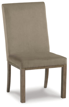 Chrestner Gray/Brown Dining Table and 4 Chairs - Ornate Home