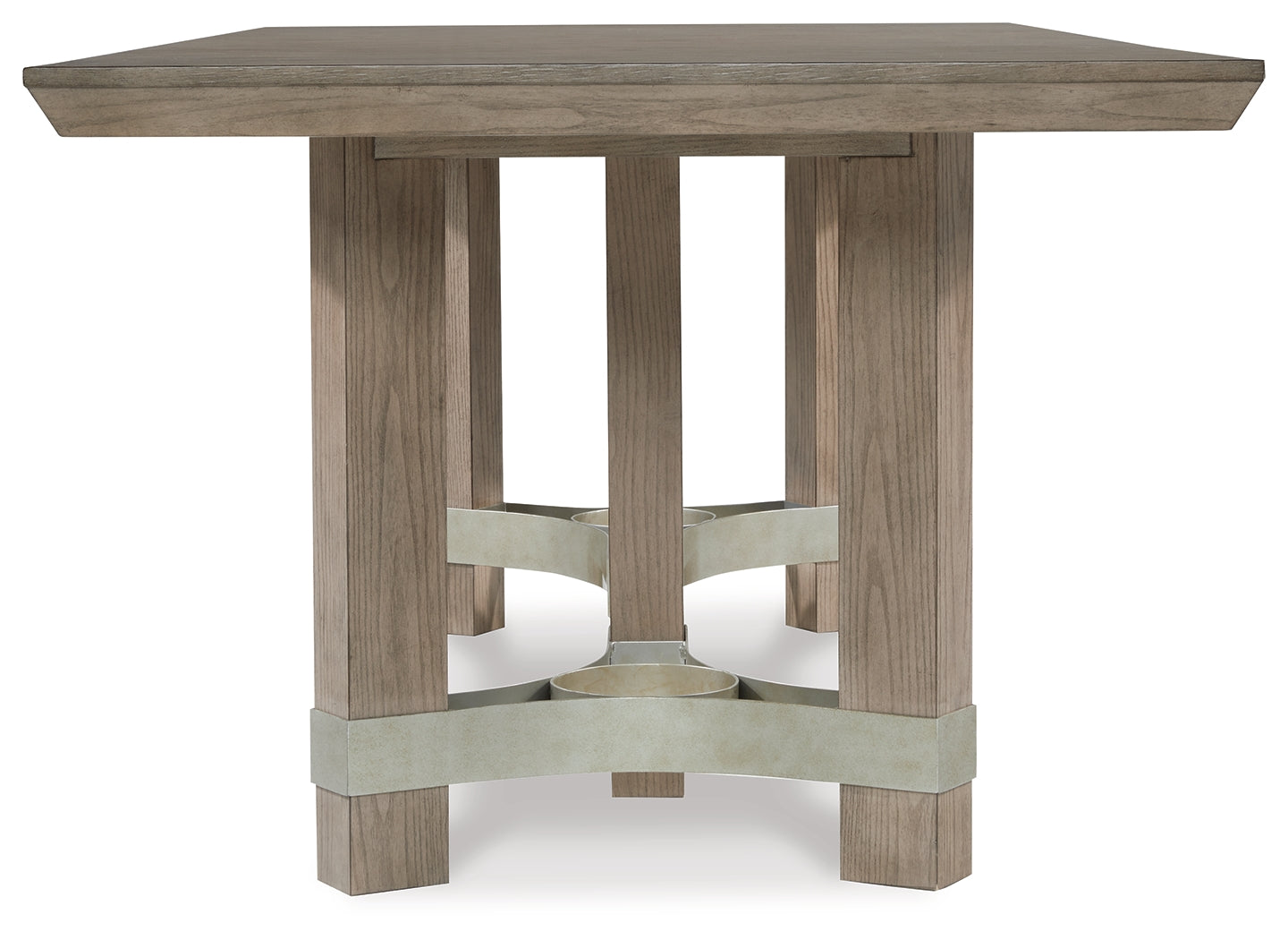 Chrestner Gray/Brown Dining Table and 4 Chairs - Ornate Home