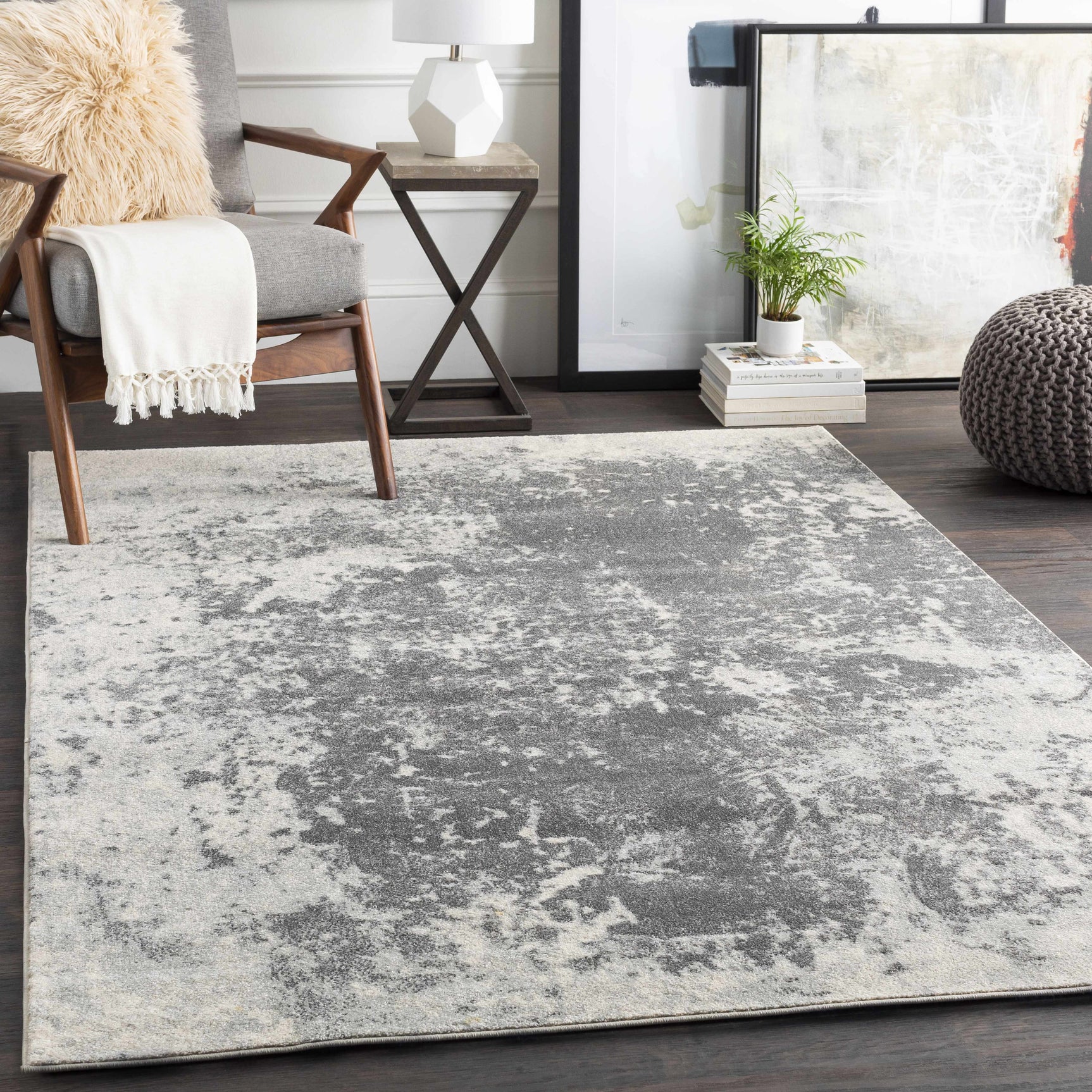 Chriesman Black/Beige Abstract Rug - Clearance - Ornate Home