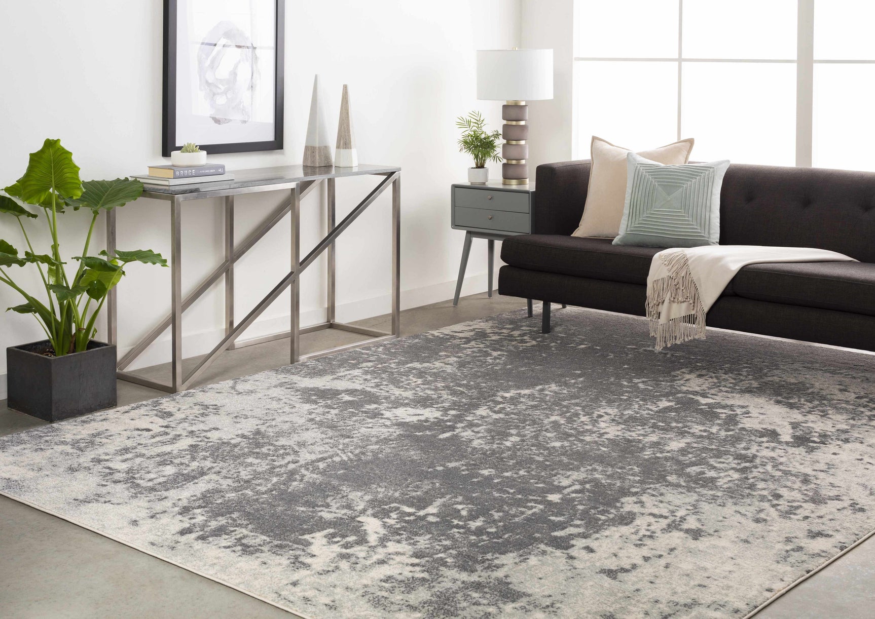 Chriesman Black/Beige Abstract Rug - Clearance - Ornate Home