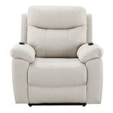 Chriki Beige Power Recliner - Ornate Home