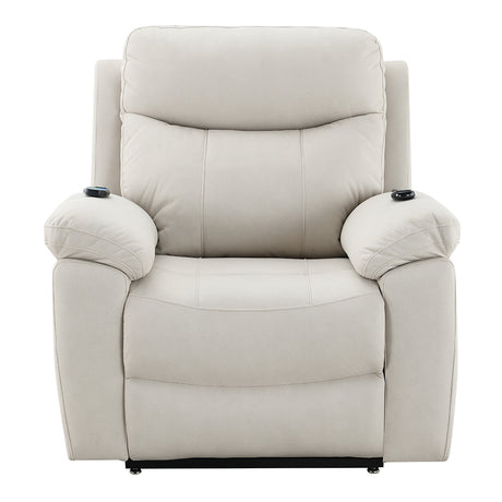 Chriki Beige Power Recliner - Ornate Home