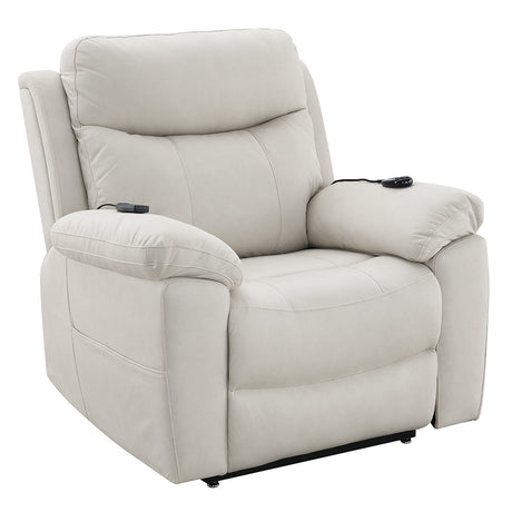 Chriki Beige Power Recliner - Ornate Home