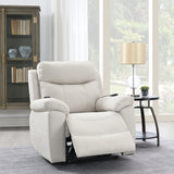 Chriki Beige Power Recliner - Ornate Home
