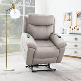 Chriki Beige Power Recliner - Ornate Home