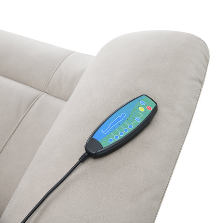 Chriki Beige Power Recliner - Ornate Home