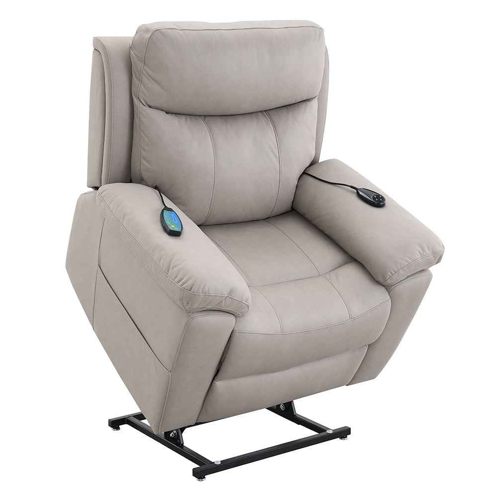 Chriki Beige Power Recliner - Ornate Home