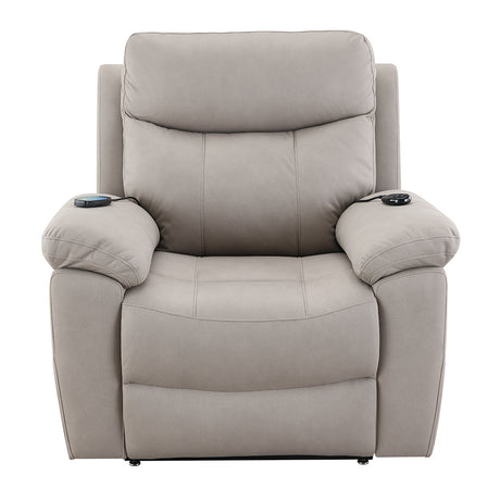 Chriki Beige Power Recliner - Ornate Home