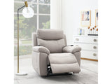 Chriki Beige Power Recliner - Ornate Home