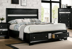 Chrissy Black 4 Pc. Queen Bedroom Set - Ornate Home