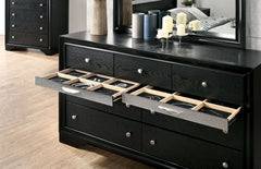 Chrissy Black 4 Pc. Queen Bedroom Set - Ornate Home