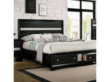 Chrissy Black Queen Storage Bed - Ornate Home