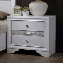Chrissy White 5 Pc. Queen Bedroom Set w/ Chest - Ornate Home