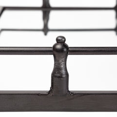 Christa Black Metal Mirrored Base Square Tray