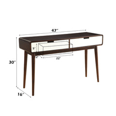 Christa Espresso & White Sofa Table - Ornate Home
