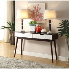 Christa Espresso & White Sofa Table - Ornate Home