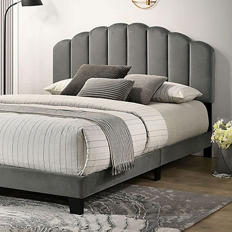 Christi Dark Gray Queen Bed - Ornate Home