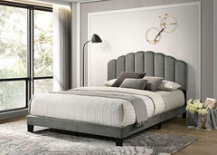 Christi Dark Gray Queen Bed - Ornate Home