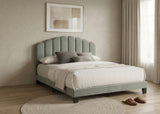 Christi Light Gray Queen Bed - Ornate Home
