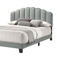Christi Light Gray Queen Bed - Ornate Home