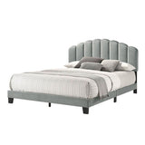 Christi Light Gray Queen Bed - Ornate Home