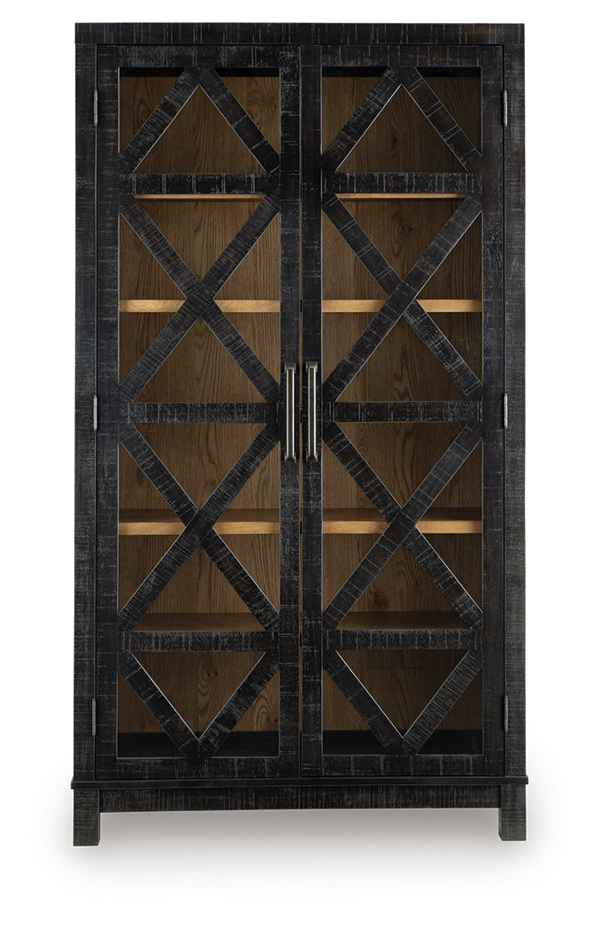 Christop Black/Brown Accent Cabinet (Online Special Price) - Ornate Home