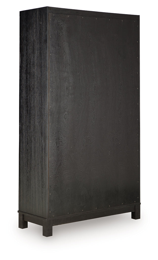 Christop Black/Brown Accent Cabinet (Online Special Price) - Ornate Home
