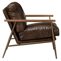 Christopher Brown Club Chair - Ornate Home