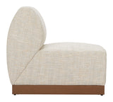 Christy Beige Armless Chair - Ornate Home