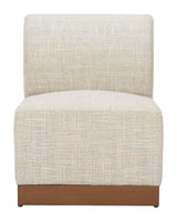 Christy Beige Armless Chair