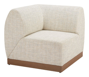 Christy Beige Corner Chair - Ornate Home