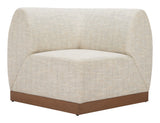 Christy Beige Corner Chair - Ornate Home