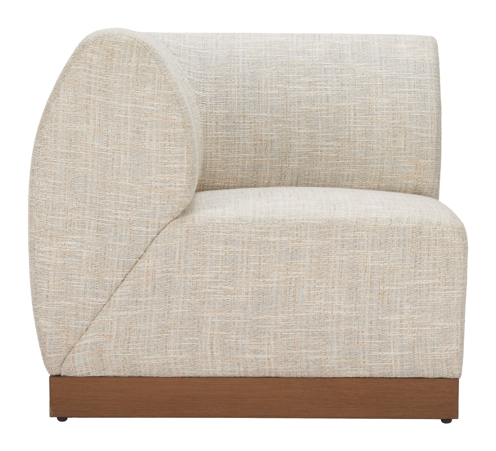 Christy Beige Corner Chair - Ornate Home