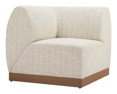 Christy Beige Corner Chair - Ornate Home
