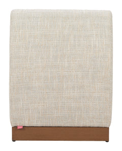 Christy Beige Outdoor Armless Chair - Ornate Home